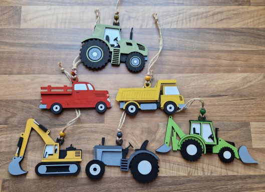 farming and industrial vehicle ornaments