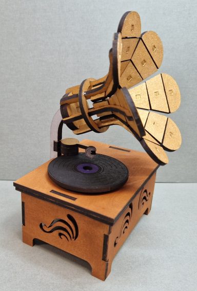 miniature vintage gramophone